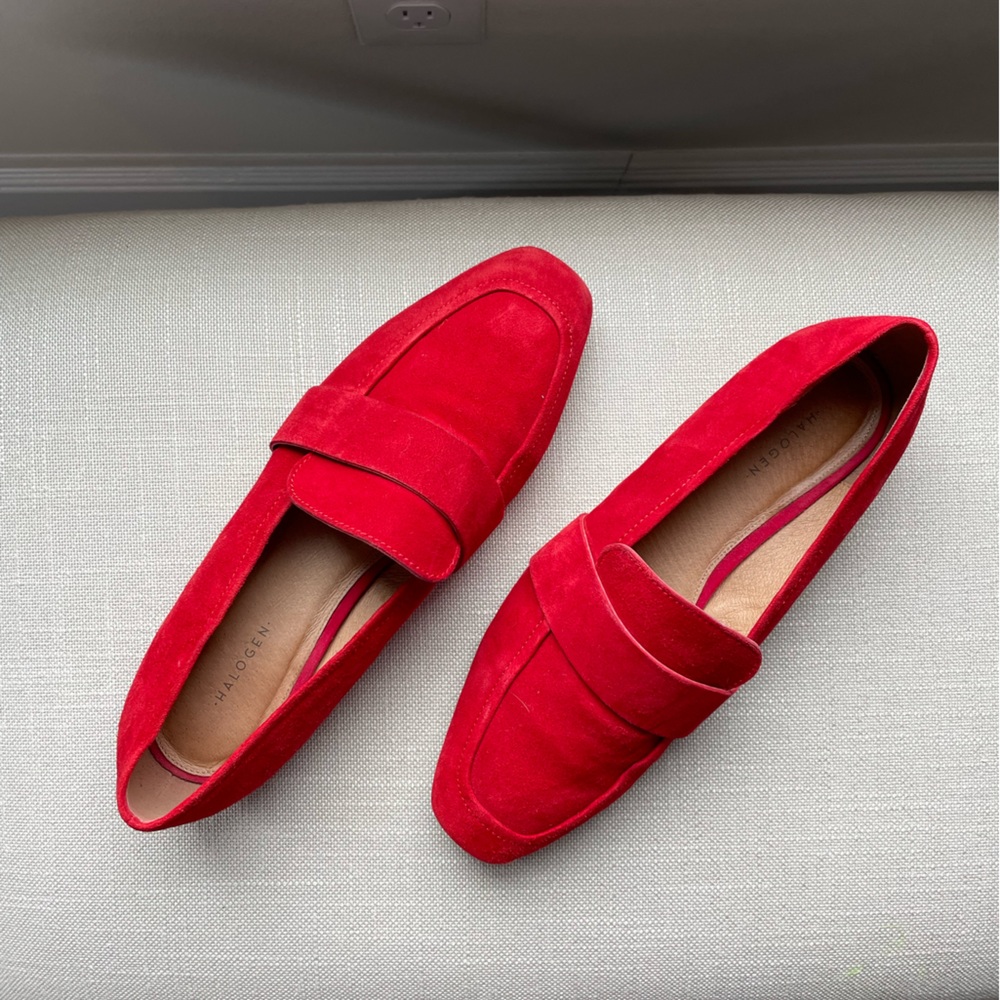 Gently worn Halogen sided loafers
